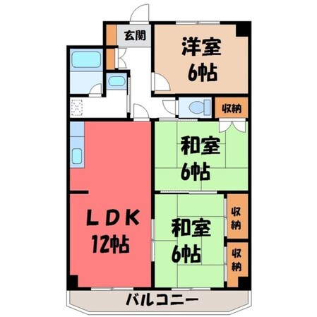 フローラハウスの物件間取画像